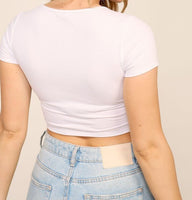 White Crop Top