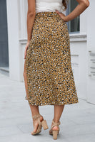 Leopard Print Midi Skirt